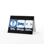 eat sleep code (html) greeting cards