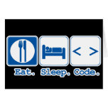 eat sleep code (html) greeting cards