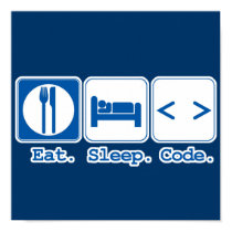 eat sleep code (html) posters by geekme eat sleep code (html) posters