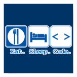 eat sleep code (html) posters