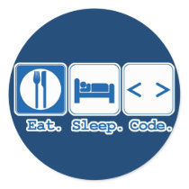 eat sleep code (html) stickers by geekme eat sleep code (html) stickers