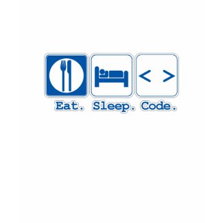 eat sleep code (html) shirt
