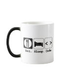 eat sleep code mugs