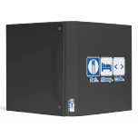 Eat Sleep Code Notebook binders