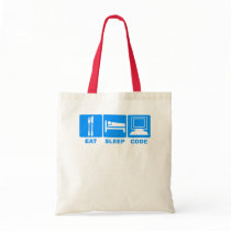 Eat Sleep Code Totes Canvas Bags
