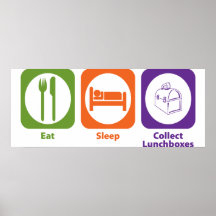 Eat Sleep Collect Lunchboxes Print