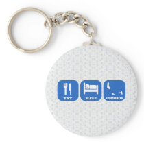 Eat Sleep Comoros Key Chains