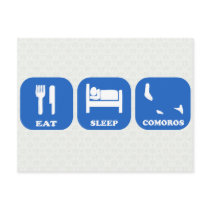 Eat Sleep Comoros Post Cards