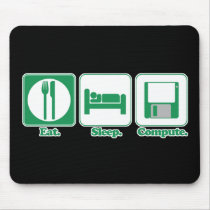 eat sleep computer (green) mousepads by geekme eat sleep computer (green) mousepads