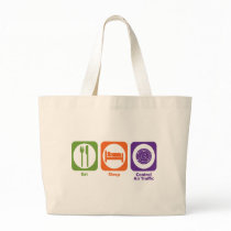 Eat Sleep Control Air Traffic Tote Bag