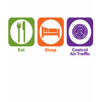 Eat Sleep Control Air Traffic t-shirts