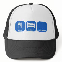 Eat Sleep Cook Islands Hats