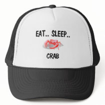 Eat Sleep CRAB hats by foodshirts Eat Sleep CRAB hats