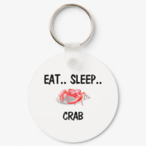 Eat Sleep CRAB keychains by foodshirts Eat Sleep CRAB keychains
