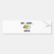 Eat Sleep CREPES Bumper Sticker