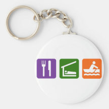 Eat Sleep Crewing Key Chains