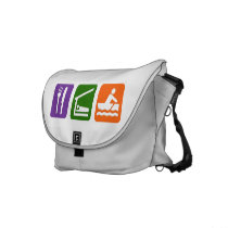 Eat Sleep Crewing Courier Bags
