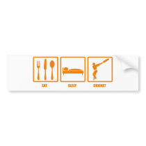 Eat Sleep Cricket bumper stickers
