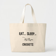 Eat Sleep CRICKETS Canvas Bags