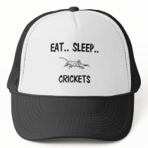 Eat Sleep CRICKETS hats