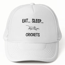 Eat Sleep CRICKETS hats