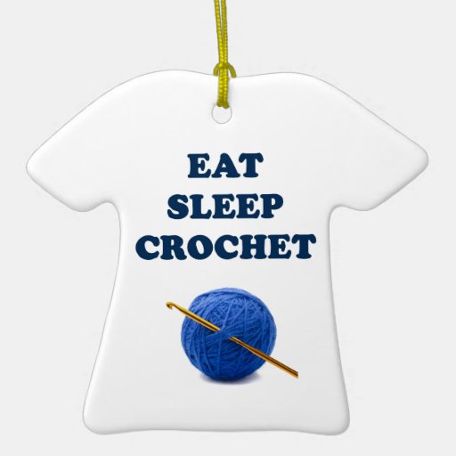 eat sleep crochet christmas tree ornaments zazzle eat sleep crochet christmas tree ornaments zazzle