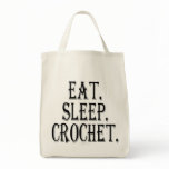Eat. Sleep. Crochet. (tote bag)