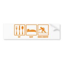 Eat Sleep Cross Country bumper stickers