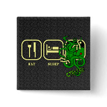 Eat - Sleep - Cthulhu Button