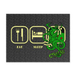 Eat - Sleep - Cthulhu Postcard