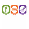 Eat Sleep Curl t-shirts