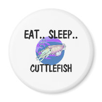 Eat Sleep CUTTLEFISH magnets by foodshirts Eat Sleep CUTTLEFISH magnets