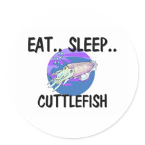 Eat Sleep CUTTLEFISH stickers by foodshirts Eat Sleep CUTTLEFISH stickers