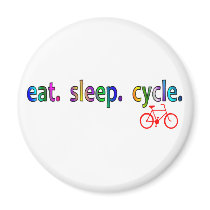 eat sleep cycle Bicycle Rider Gifts Fridge Magnet