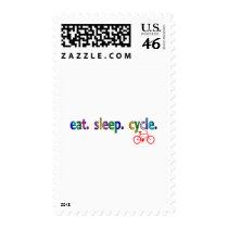 eat sleep cycle Bicycle Rider Gifts Postage Stamps