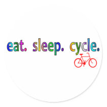 eat sleep cycle Bicycle Rider Gifts Sticker
