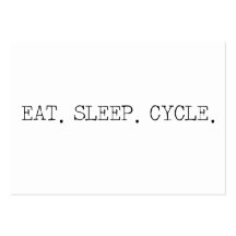 Eat Sleep Cycle Business Card Templates
