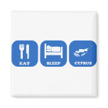 Eat Sleep Cyprus magnets