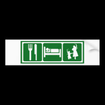 Eat,Sleep,Dabkeh bumper stickers