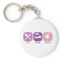 Eat Sleep Dance Key Chains