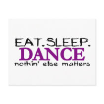 Eat Sleep Dance postcards