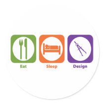 Eat Sleep Design stickers
