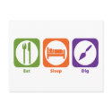 Eat Sleep Dig postcards