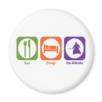 Eat Sleep Do Aikido Fridge Magnets