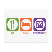 Eat Sleep Do Art History postcards by 1000suns Eat Sleep Do Art History postcards