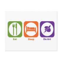 Eat Sleep Do Art postcards by 1000suns Eat Sleep Do Art postcards