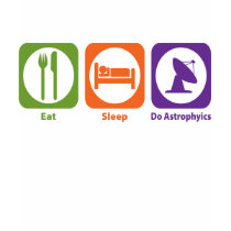 Eat Sleep Do Astrophyics t-shirts