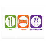 Eat Sleep Do Chemistry Postcards