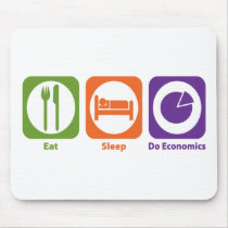 Eat Sleep Do Economics Mouse Mats