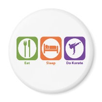 Eat Sleep Do Karate Fridge Magnet